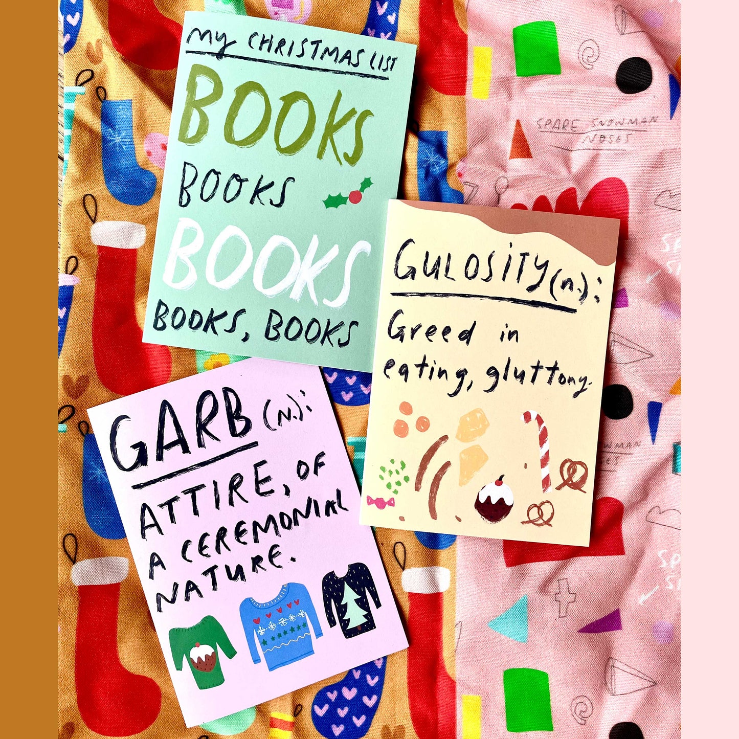 Christmas card: My xmas list