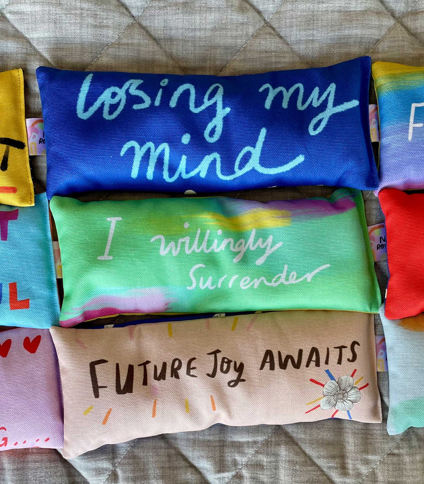 Future Joy Awaits Lavender Bag: for zen, meditation deep sleep and yoga