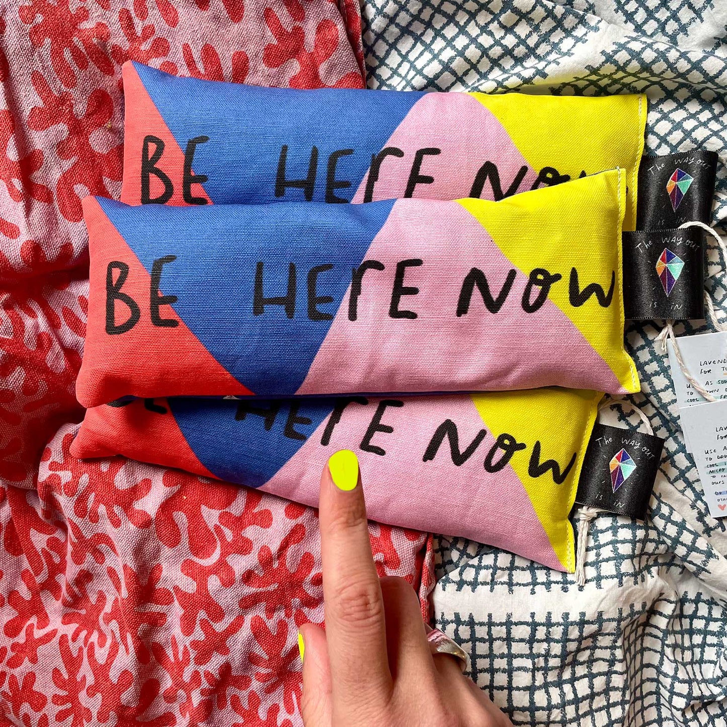 Handmade Lavender Bag: BE HERE NOW