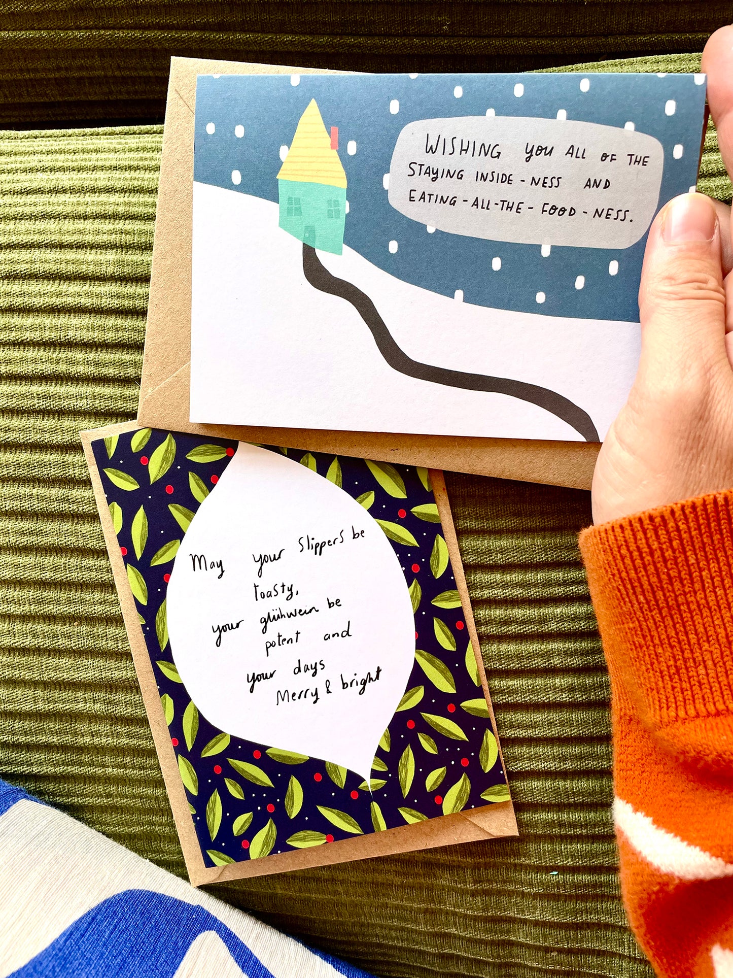 Staying inside-ness christmas card