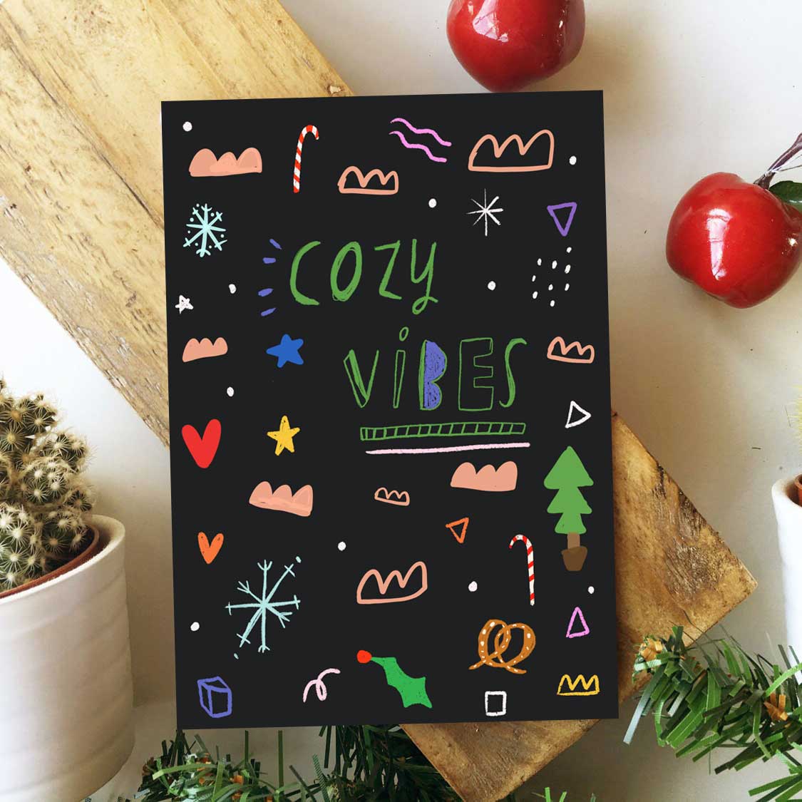 Cozy Vibes xmas card