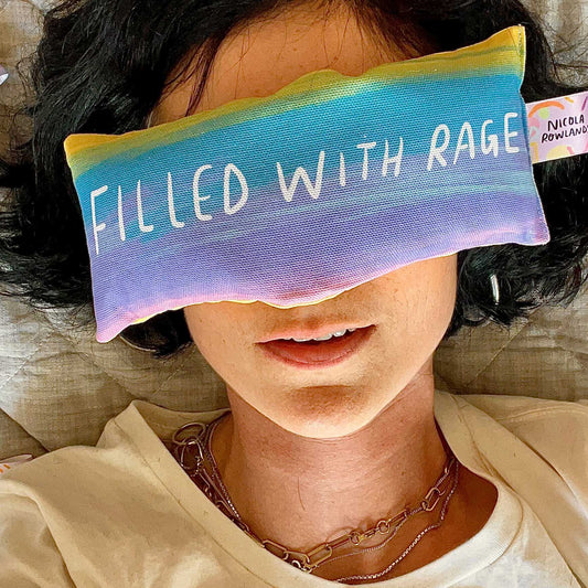 FILLED WITH RAGE Handmade Lavender Bag: for zen, meditation deep sleep and yoga