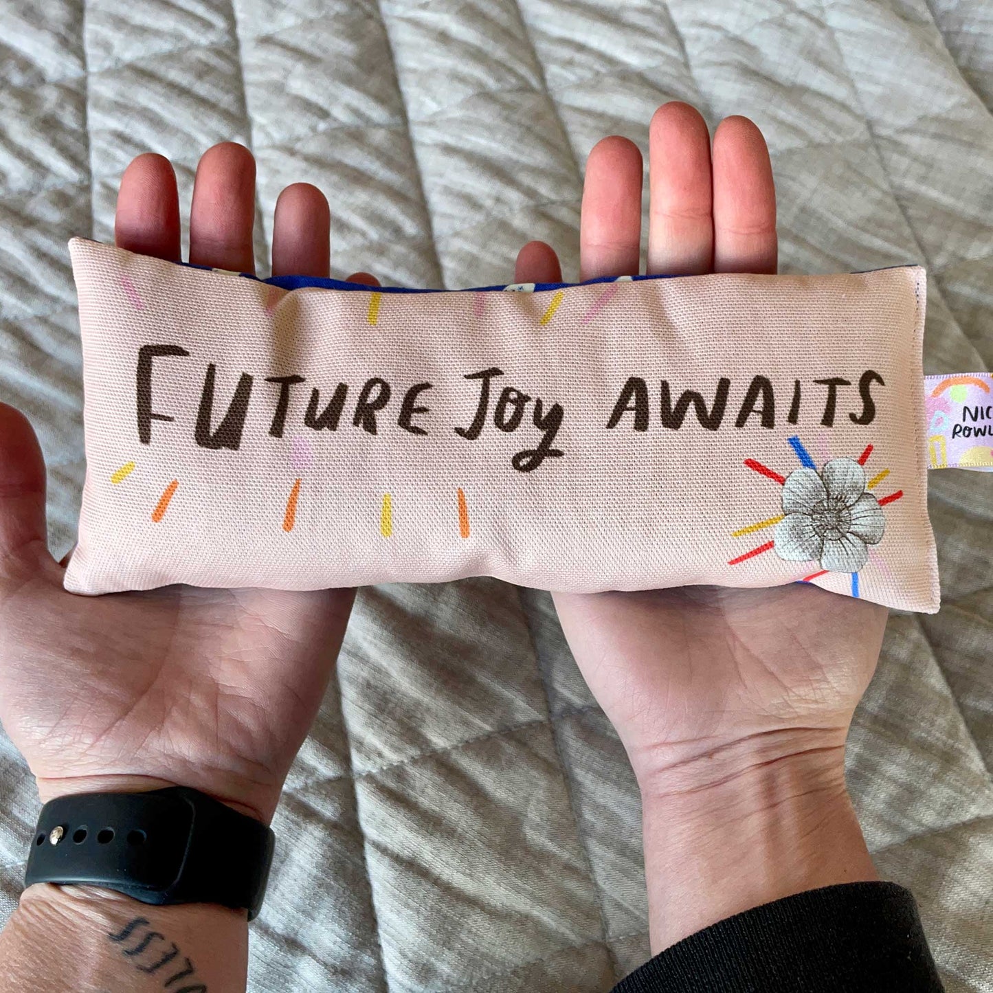 Future Joy Awaits Lavender Bag: for zen, meditation deep sleep and yoga