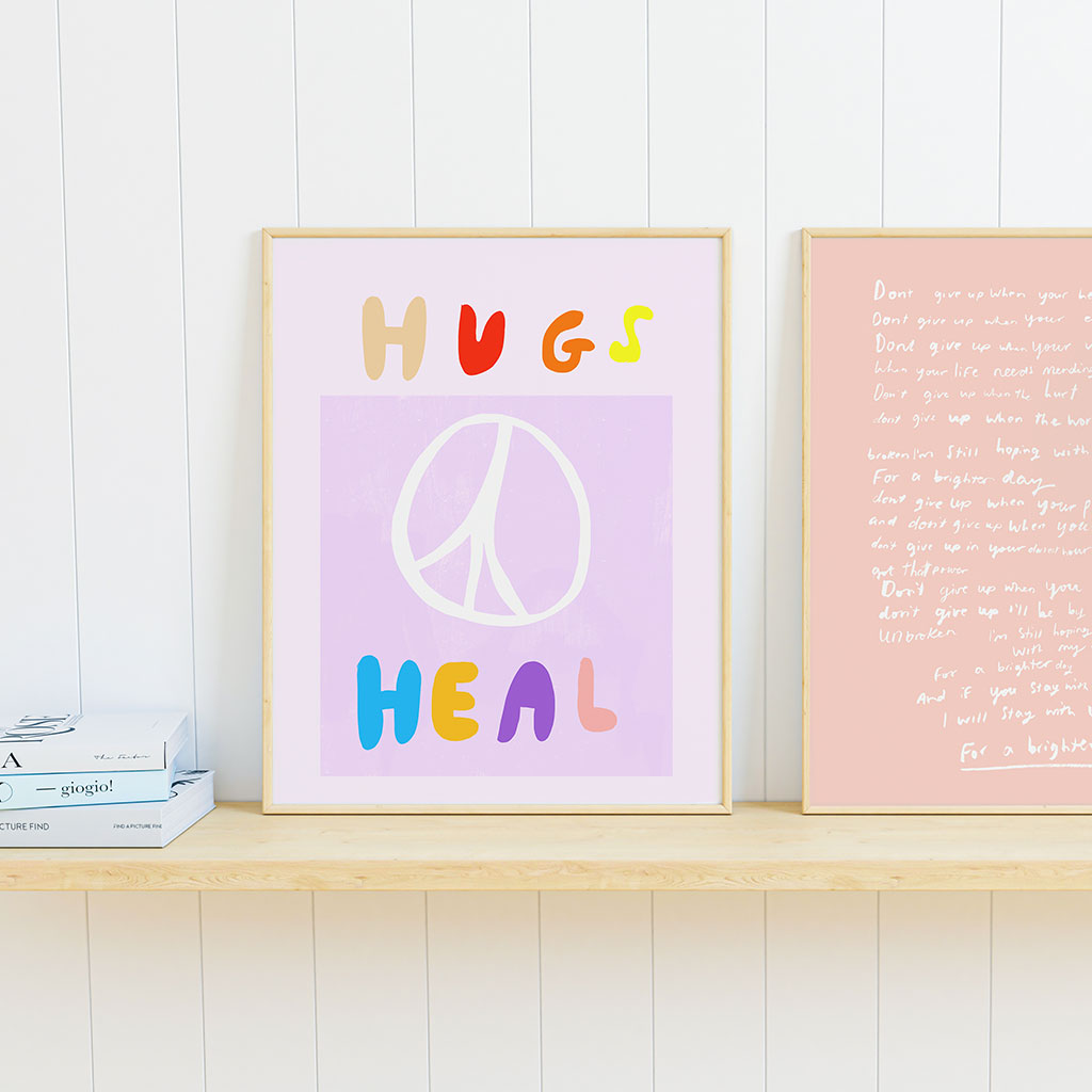 Print: HUGS HEAL