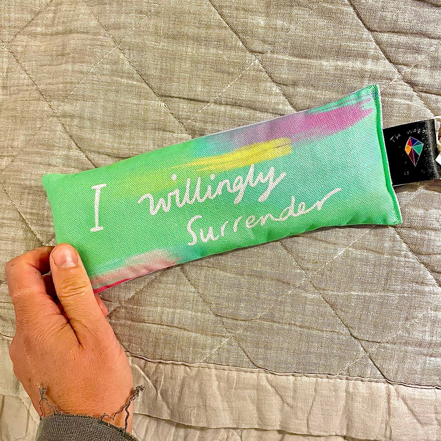 I willingly surrender Handmade Lavender Bag: for zen, meditation deep sleep and yoga