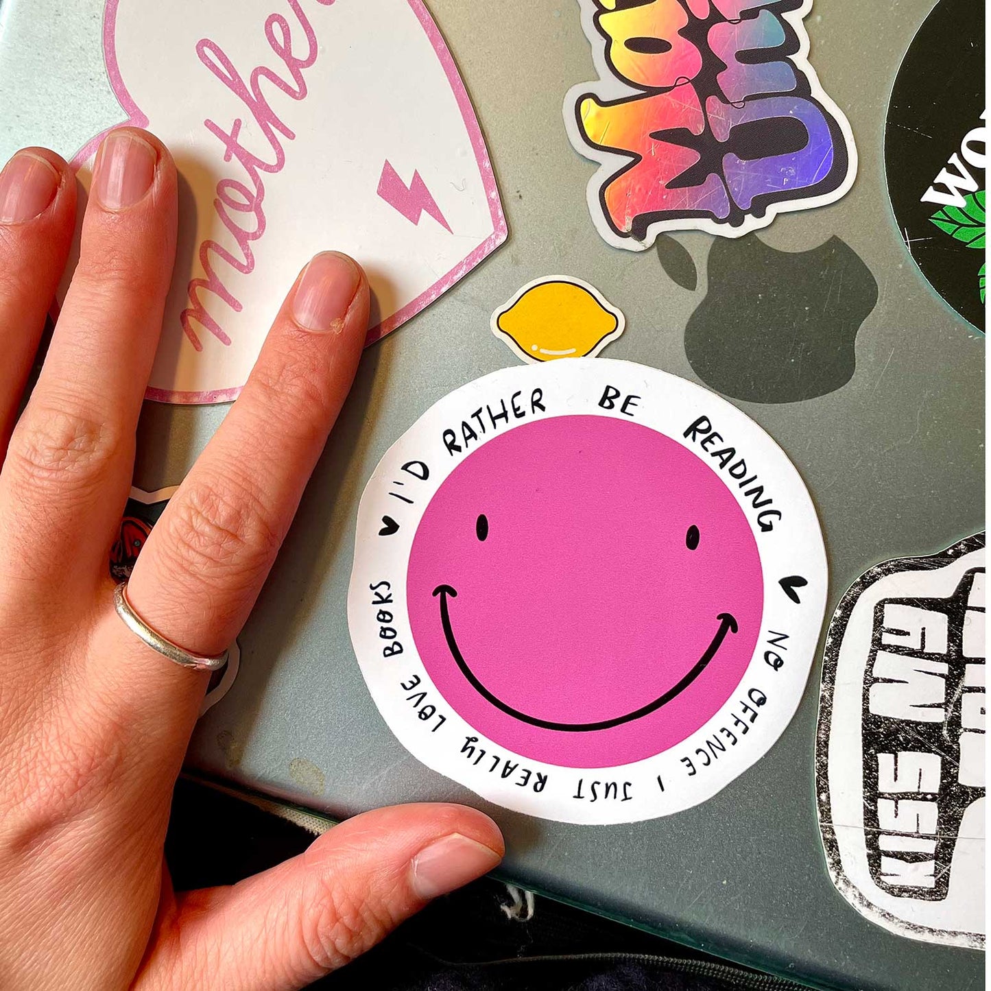 I'd rather be reading Vinyl Sticker