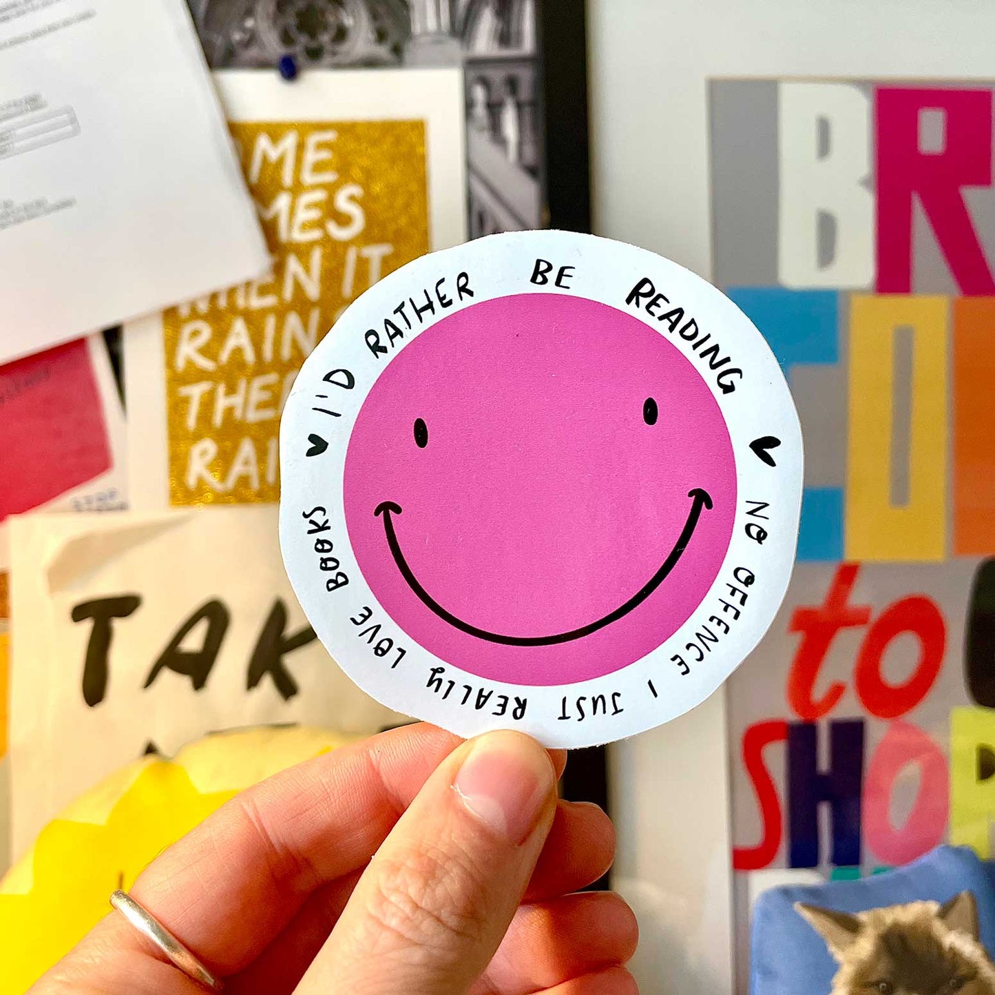 I'd rather be reading Vinyl Sticker