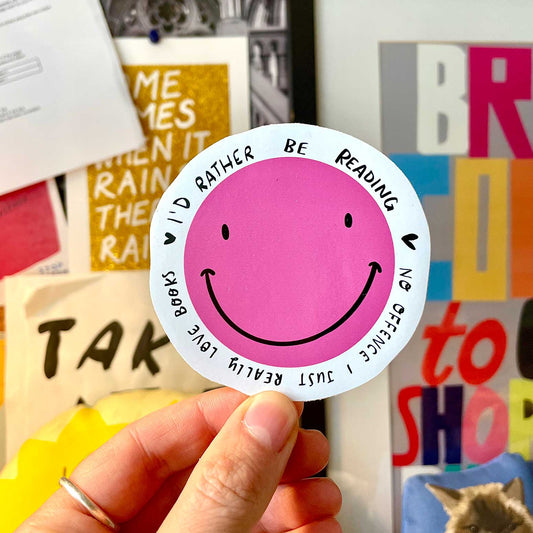 I'd rather be reading Vinyl Sticker