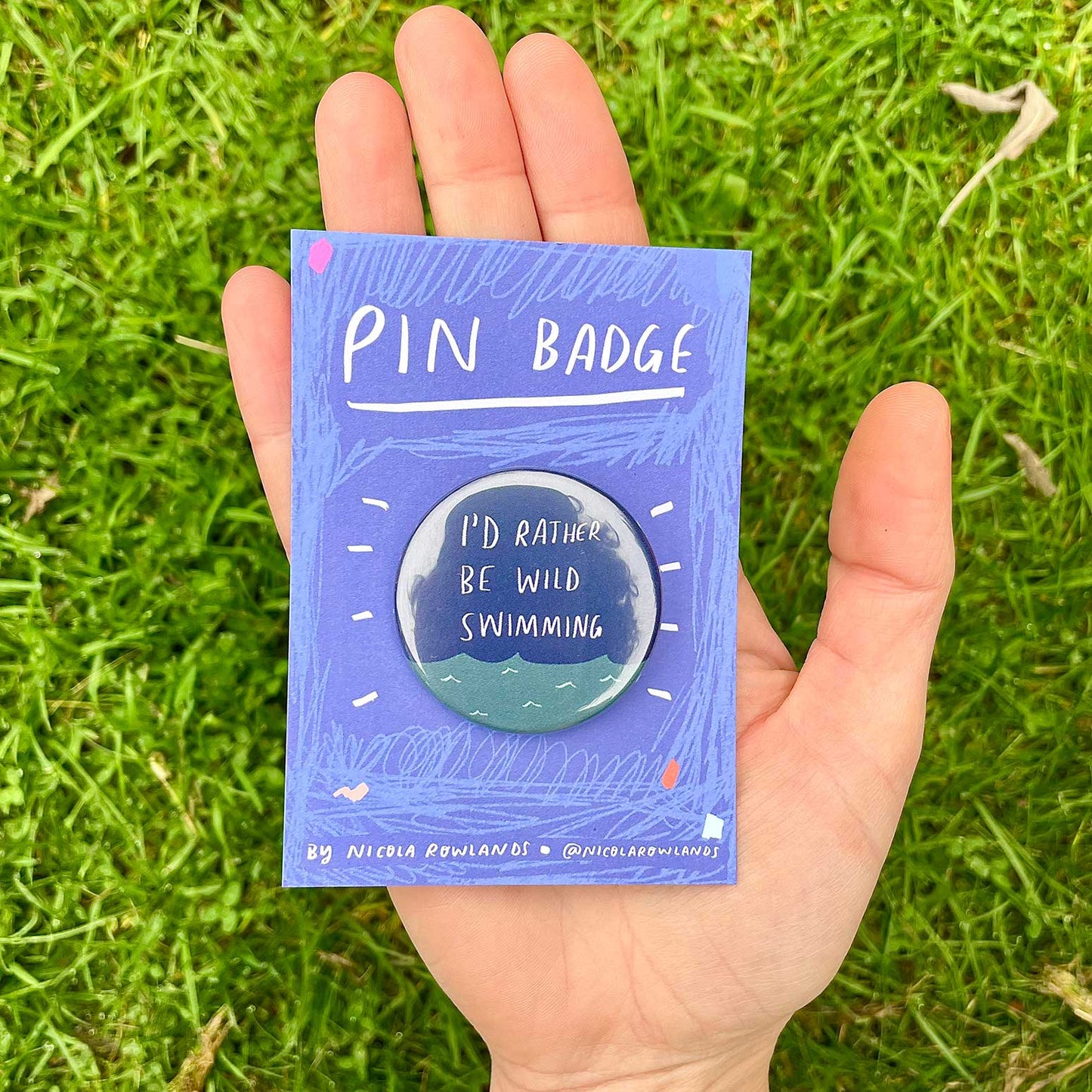 Rather be wild swimming badge