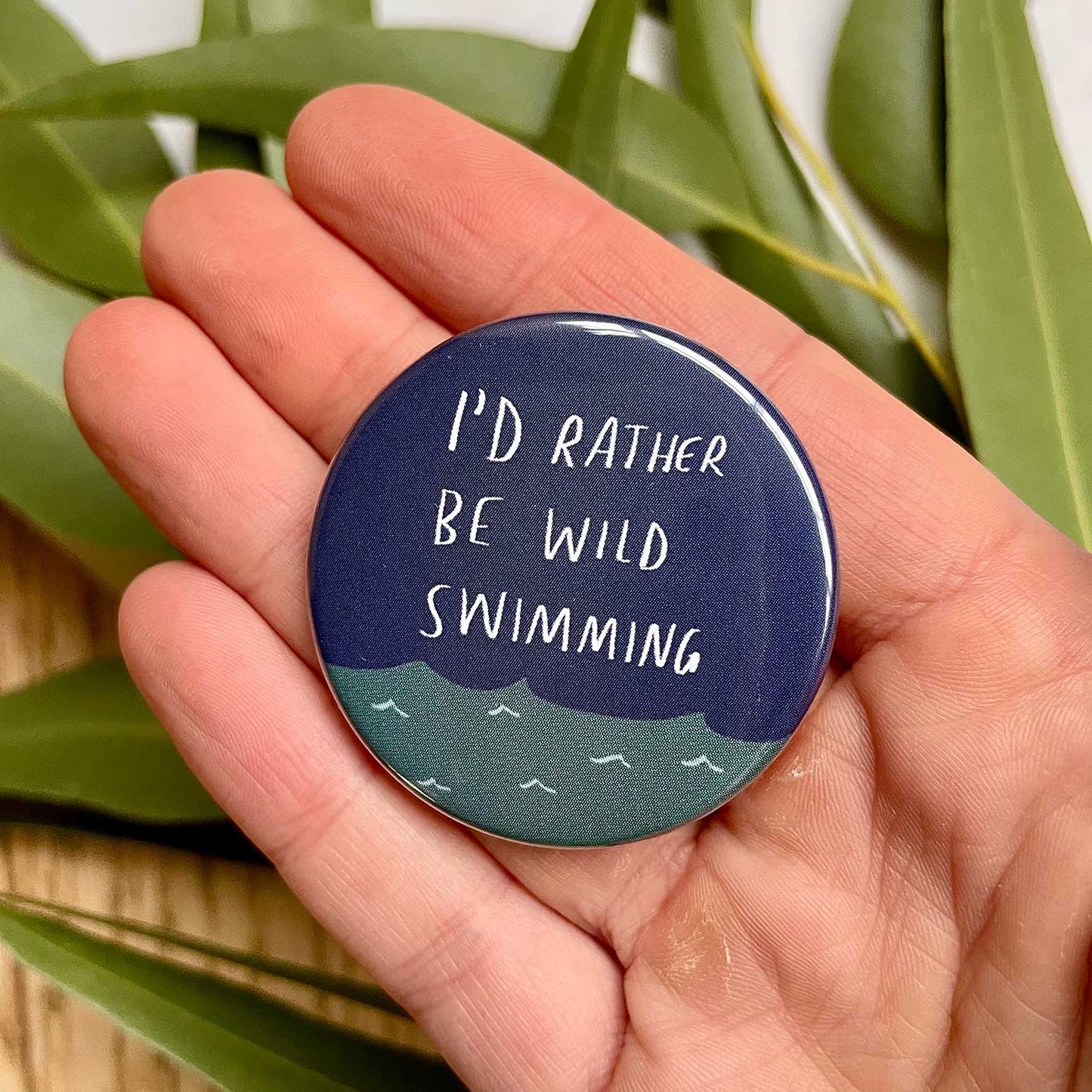 Rather be wild swimming badge