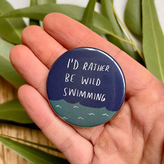Rather be wild swimming badge