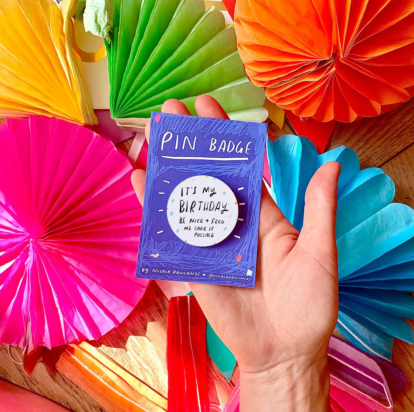 Mini feminist/ in retrograde/ on a journey badge