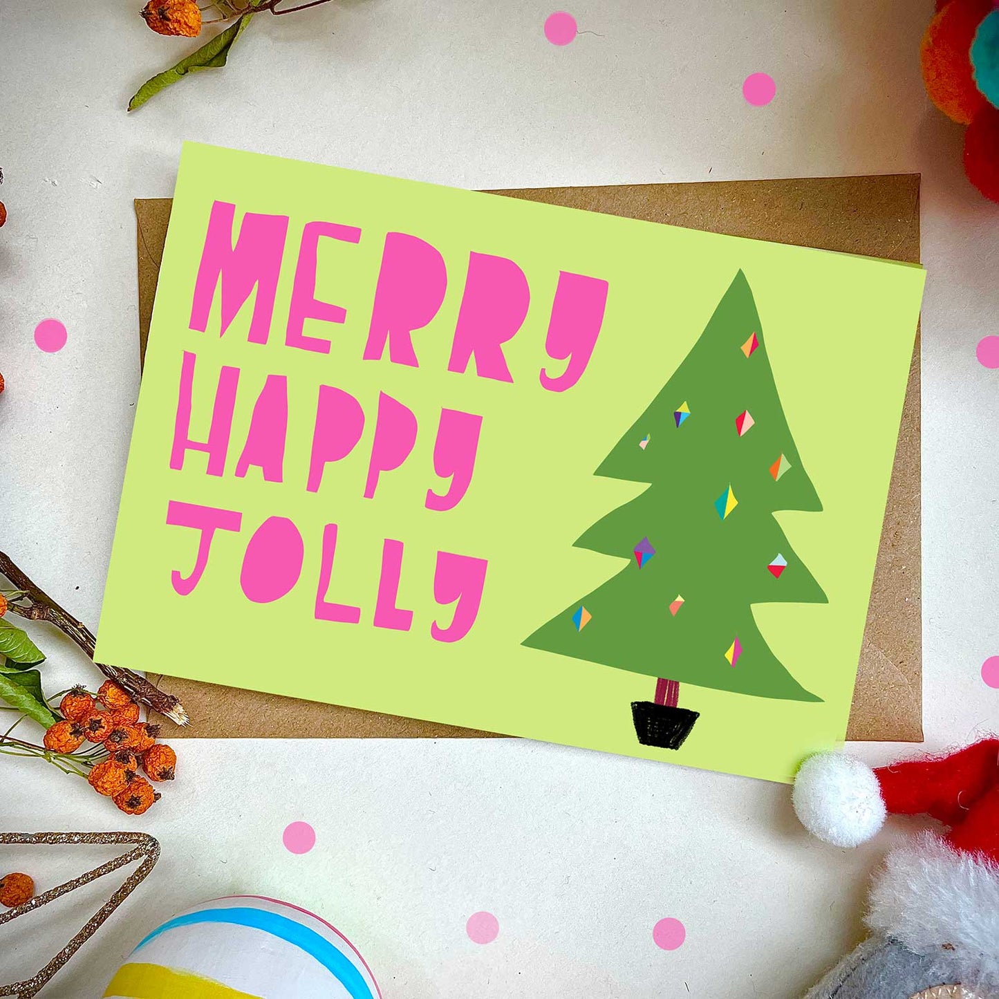 Merry Happy Jolly card
