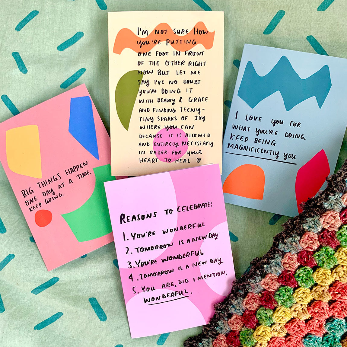 One foot in front of the other card