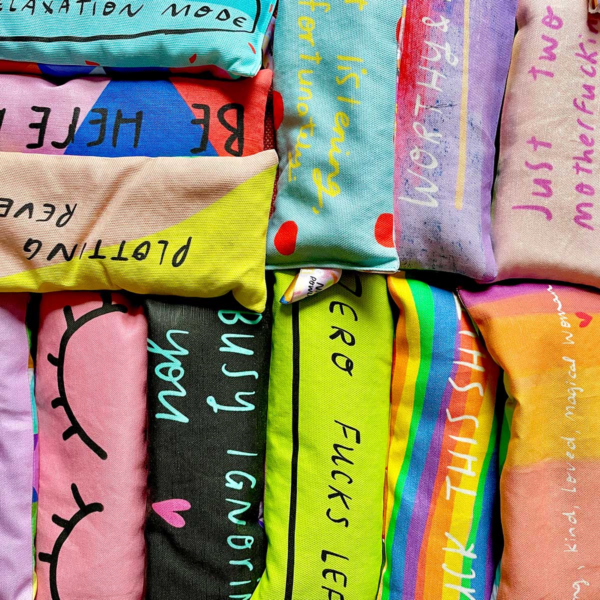 WORTHY & LOVED Handmade affirmation Lavender Bag: for zen, meditation deep sleep and yoga