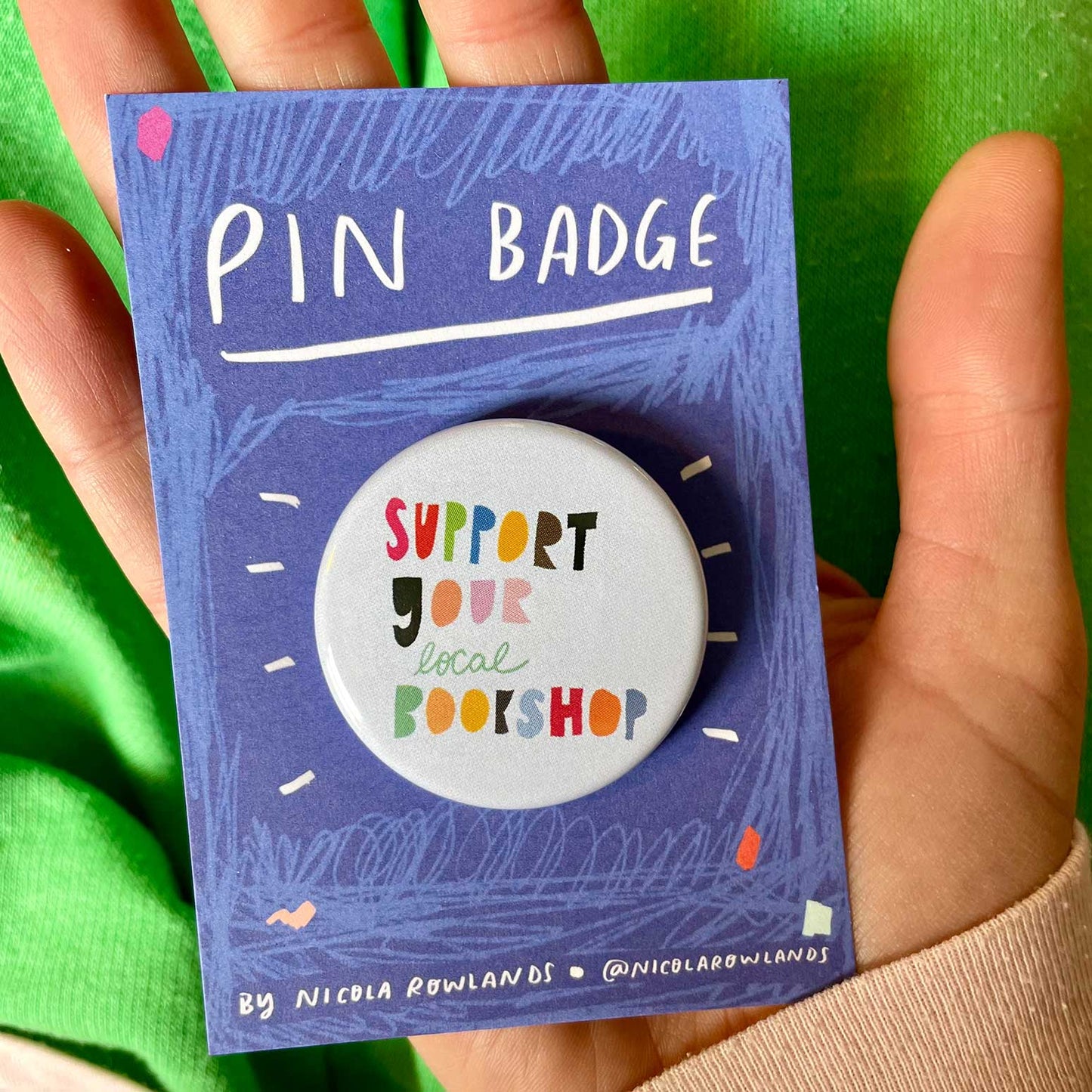 Support your local bookshop badge