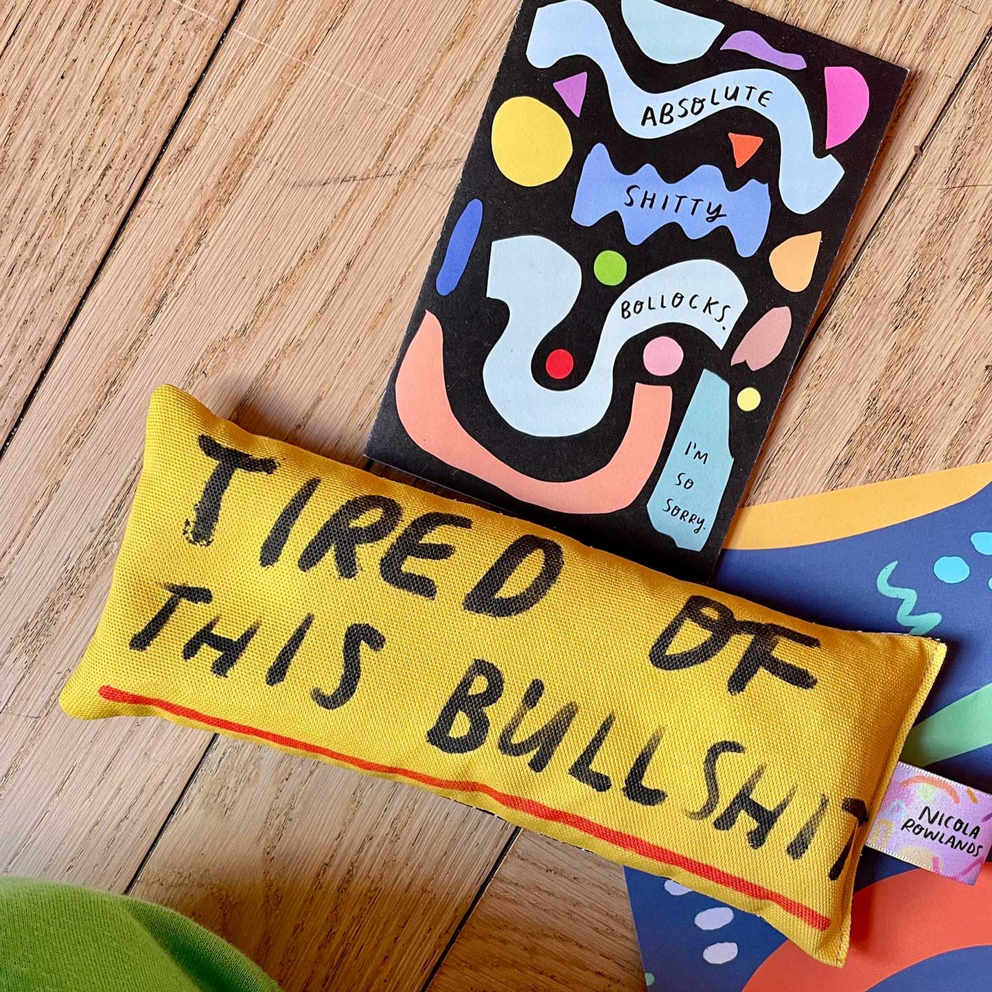 TIRED OF THIS BULLSH*T Handmade Lavender Bag: for zen, meditation deep sleep and yoga
