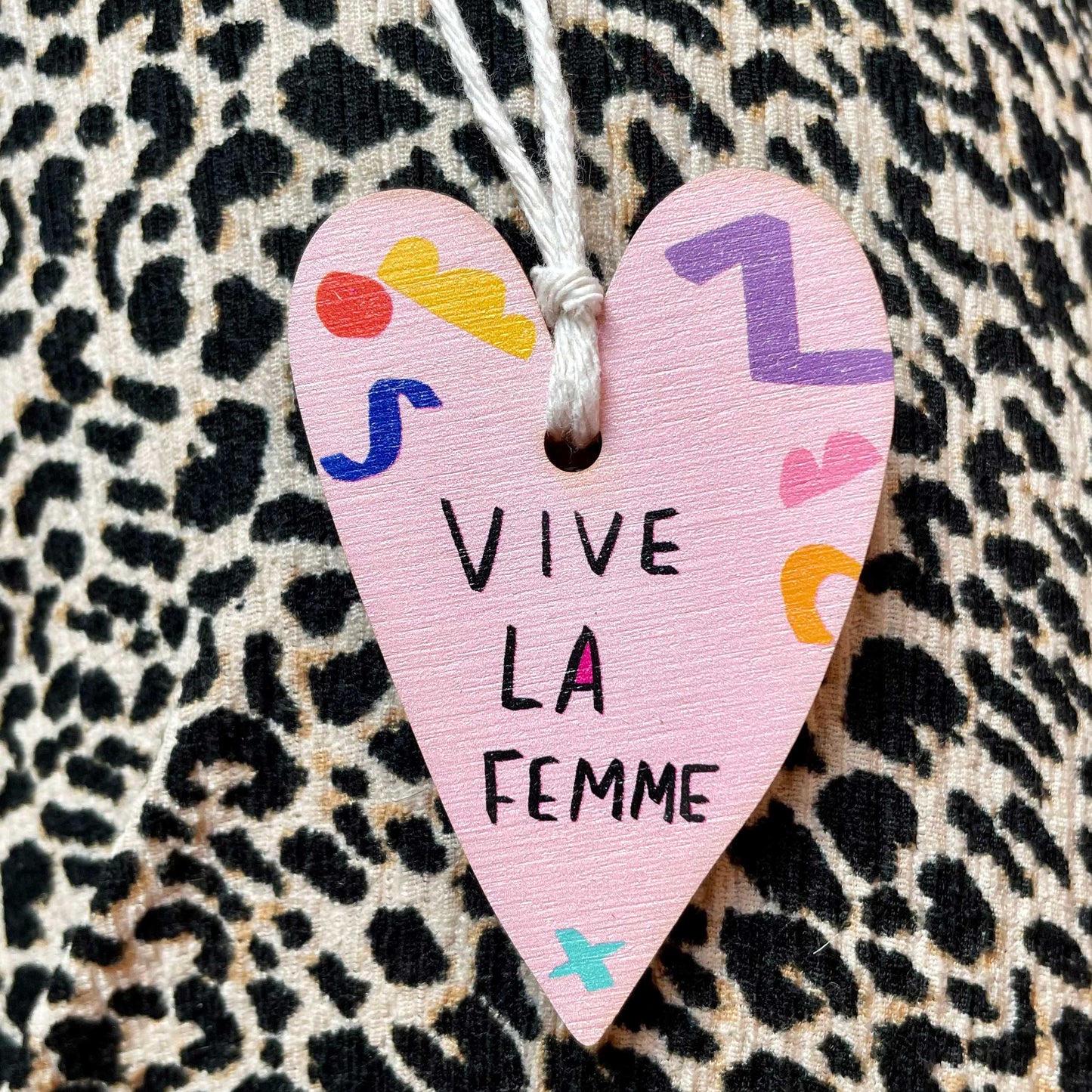 Vive la femme Christmas tree ornament