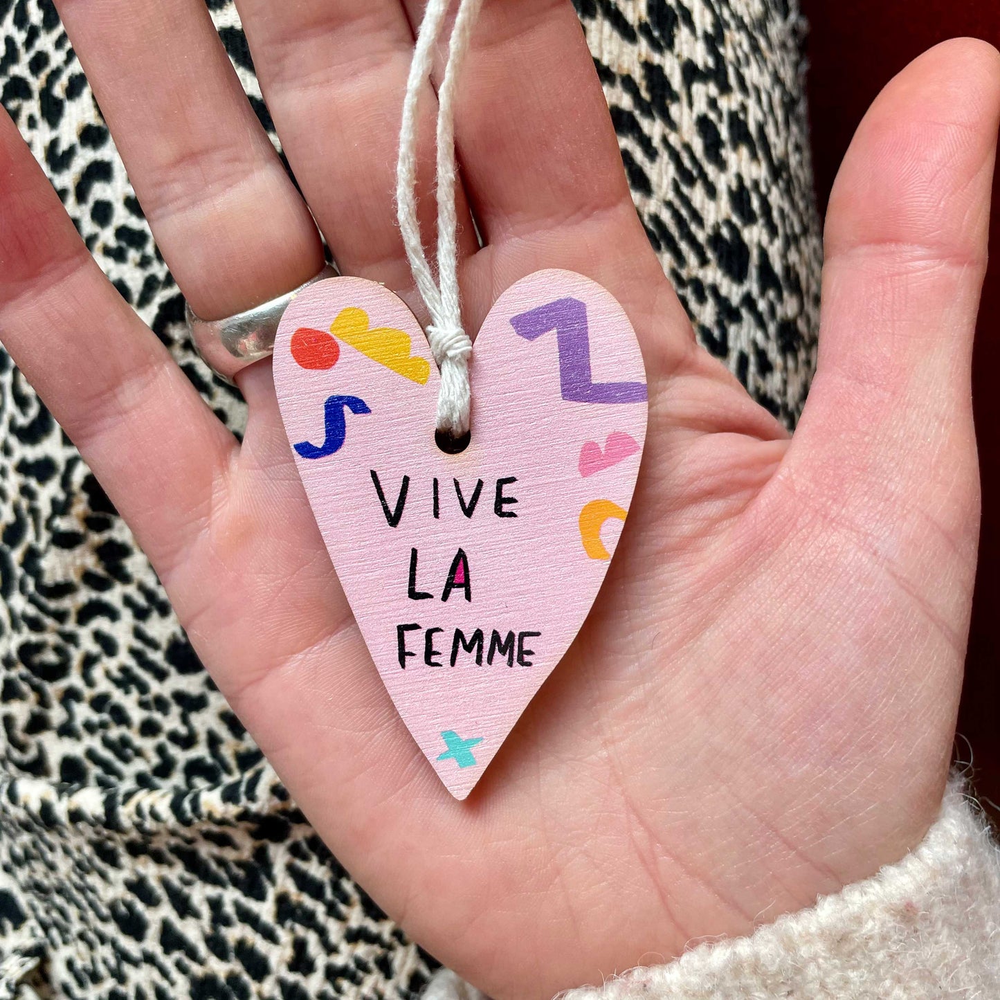 Vive la femme Christmas tree ornament