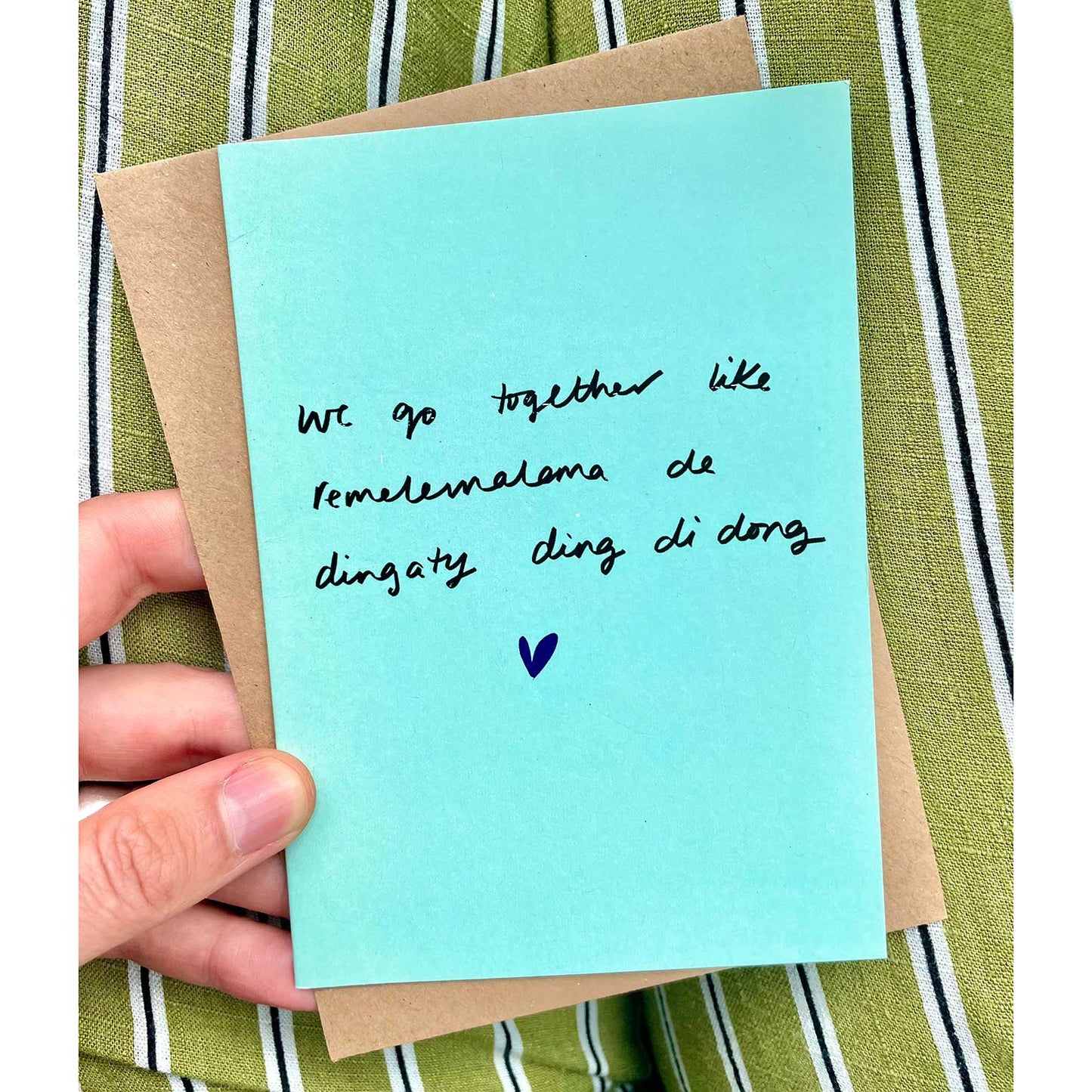 We go together card