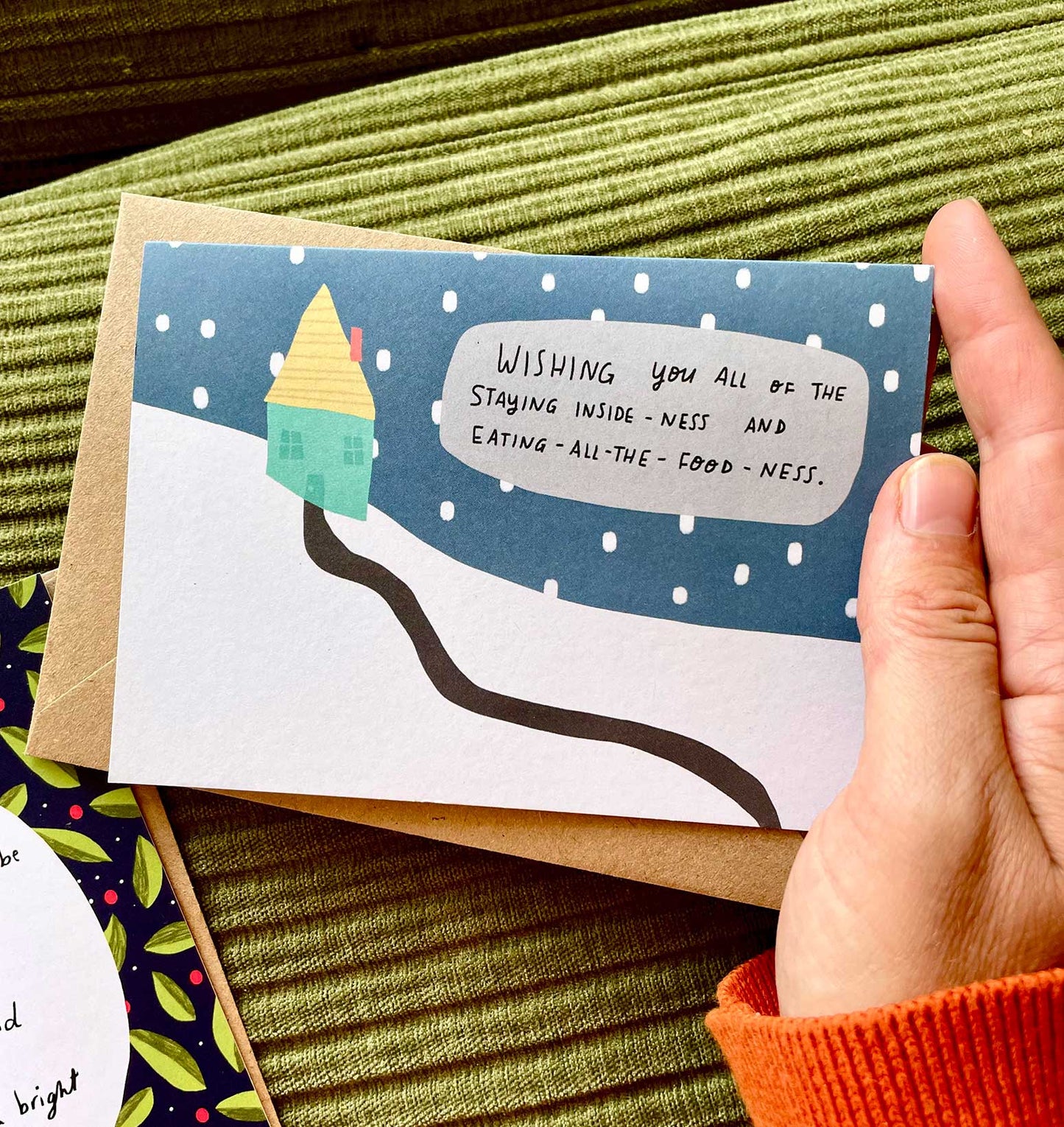 Staying inside-ness christmas card