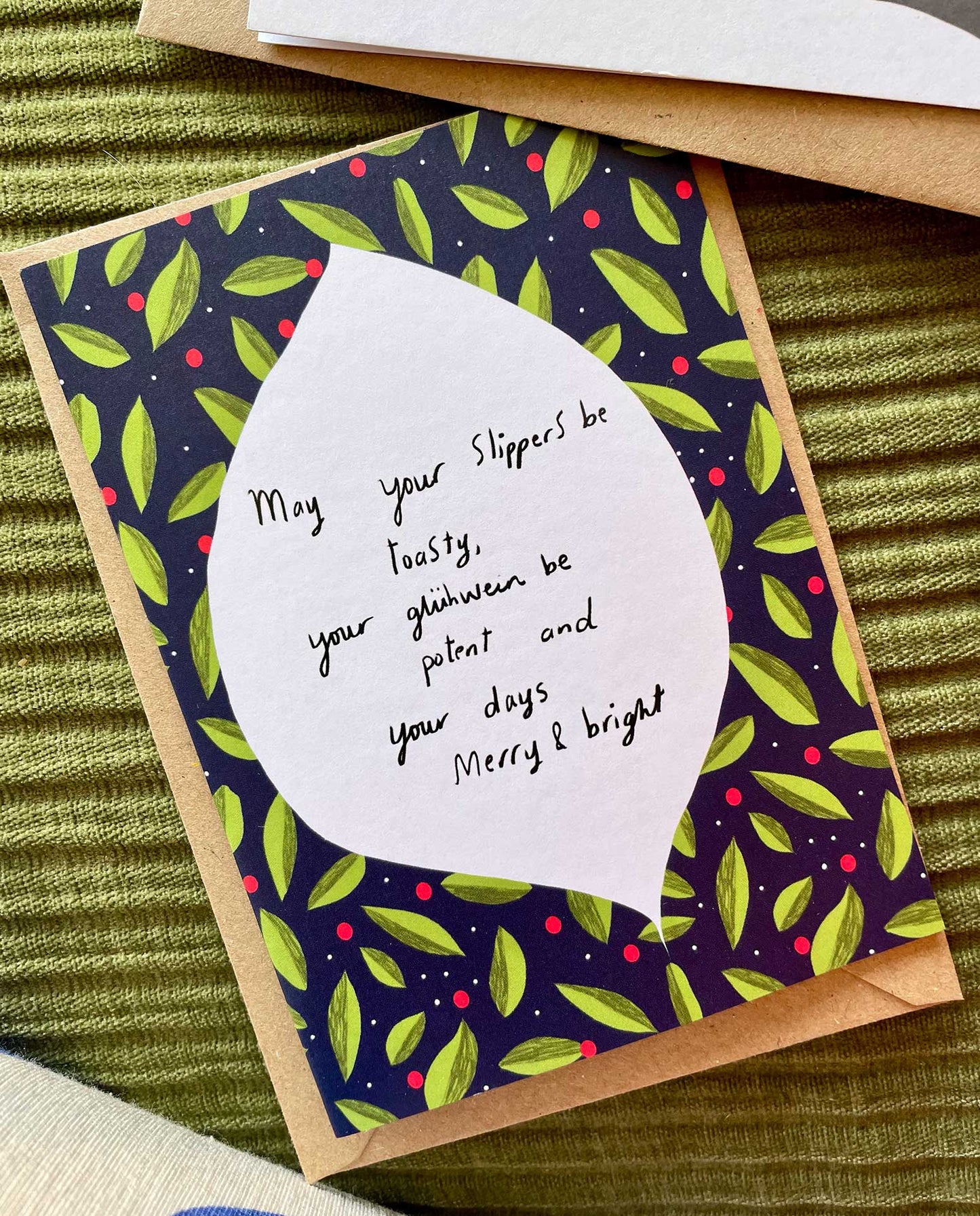 Holly Merry Christmas card