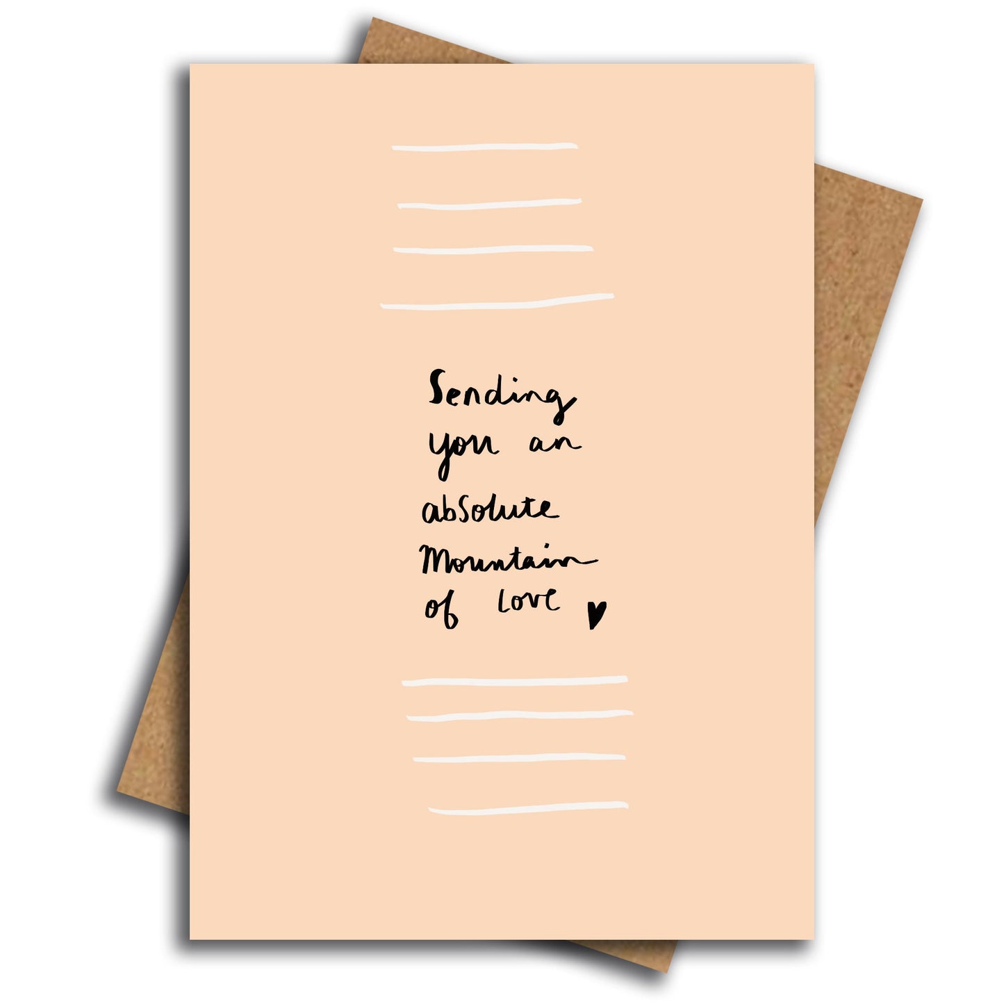 Mountain of love card