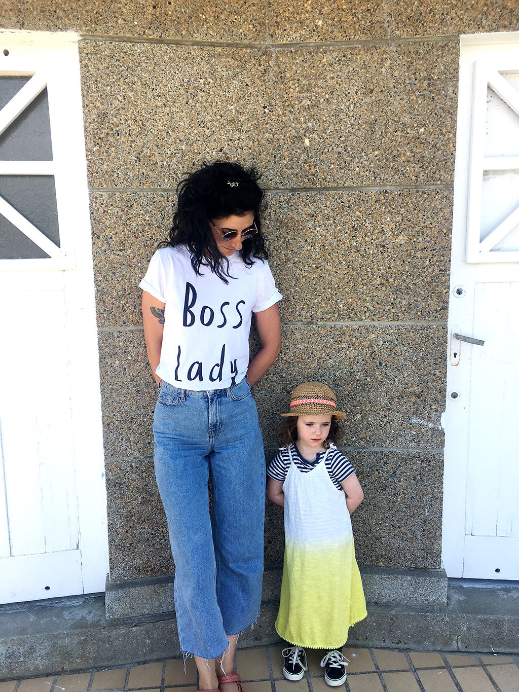 Boss Lady Tee Organic cotton: white