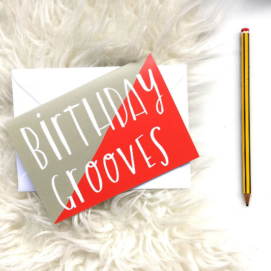 Birthday Grooves card