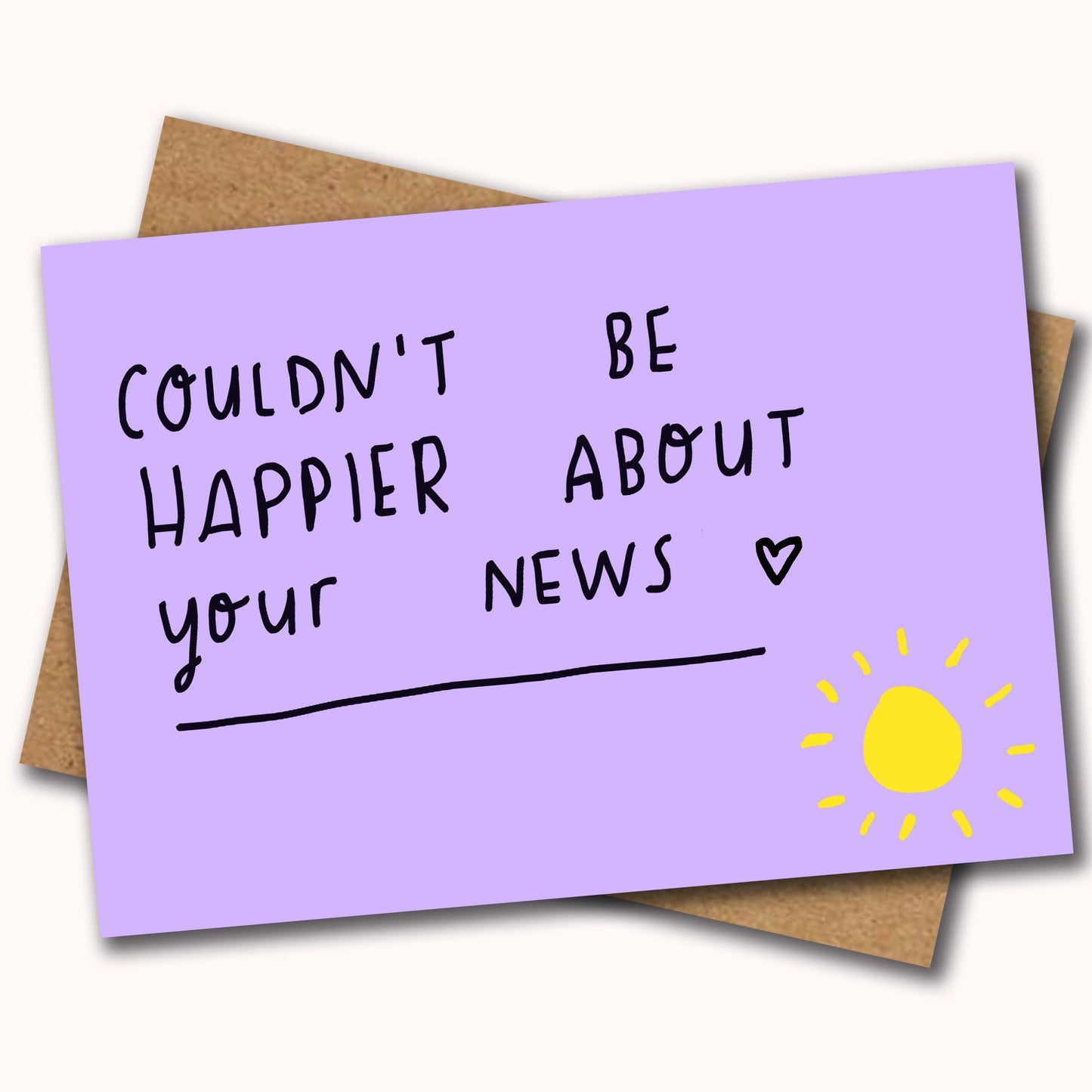 Couldn't be happier about your news card