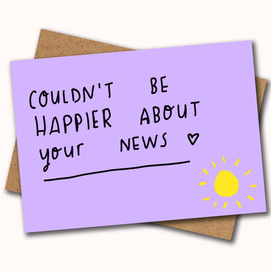 Couldn't be happier about your news card