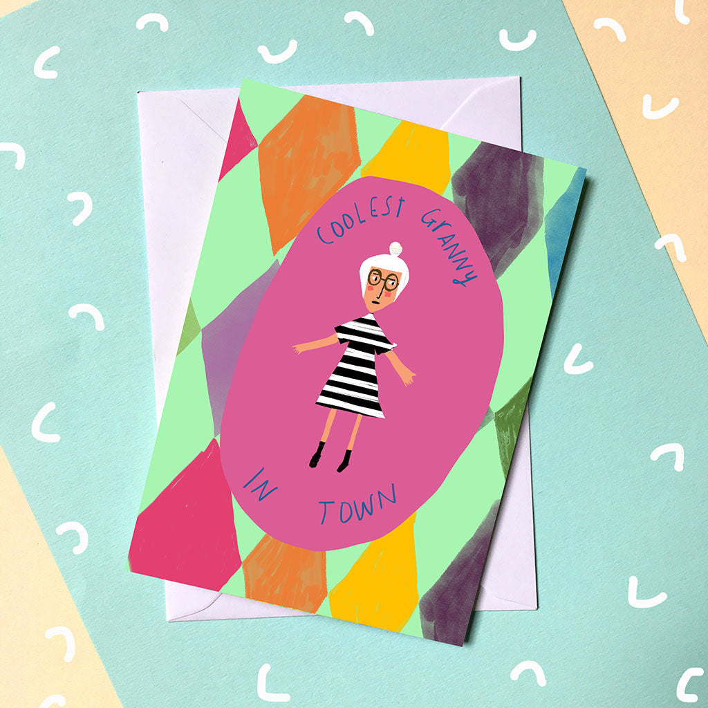 Coolest Granny in town card