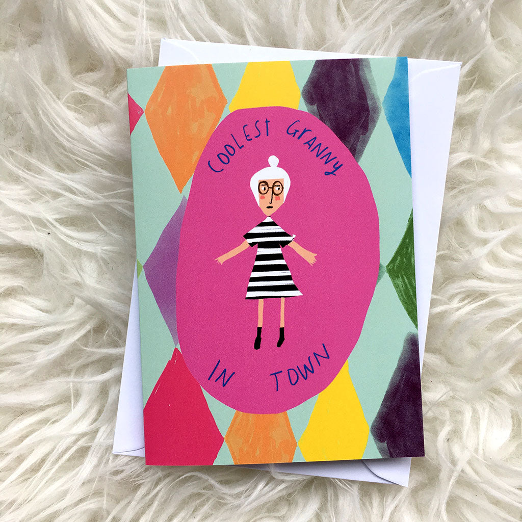 Coolest Granny in town card