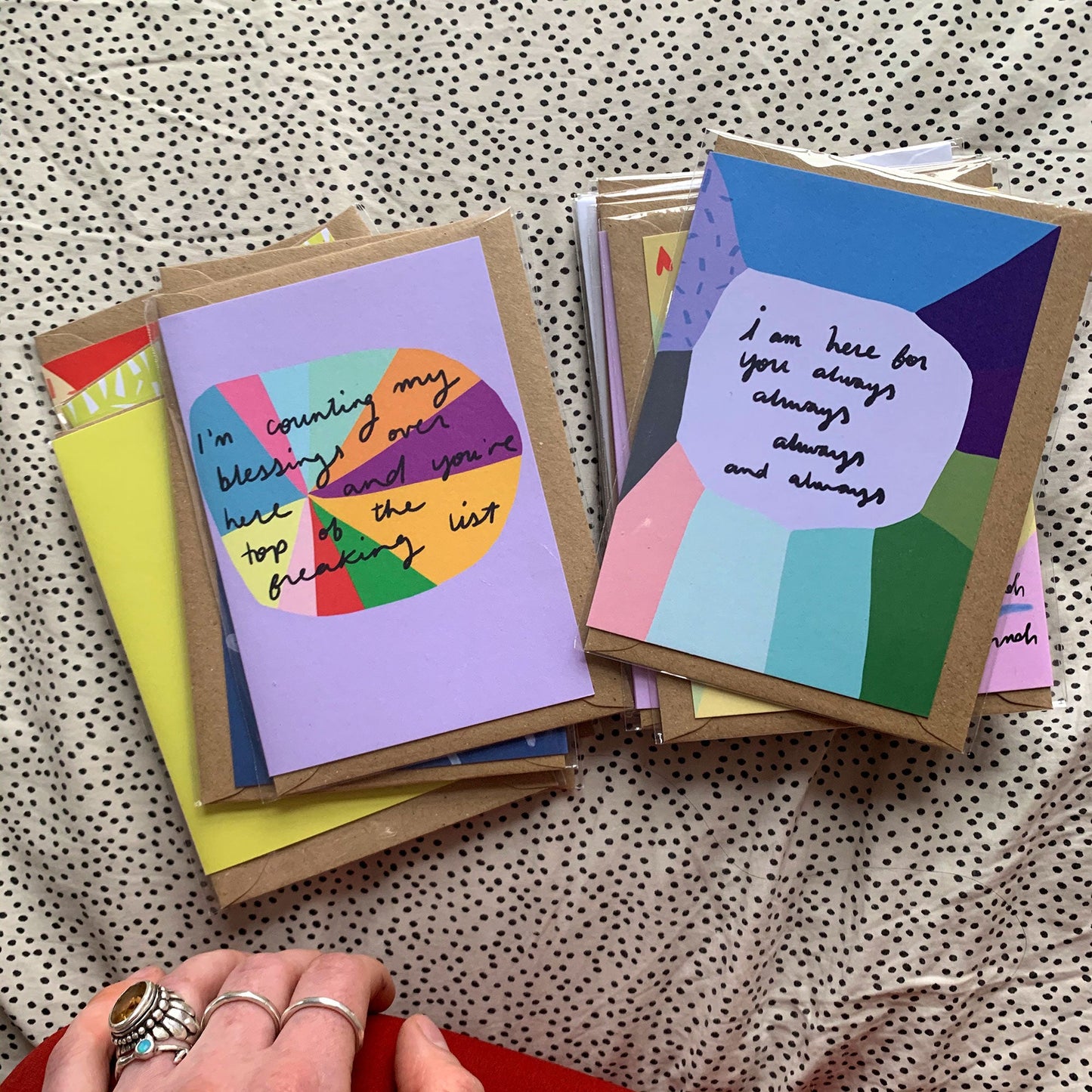 Counting my blessings card