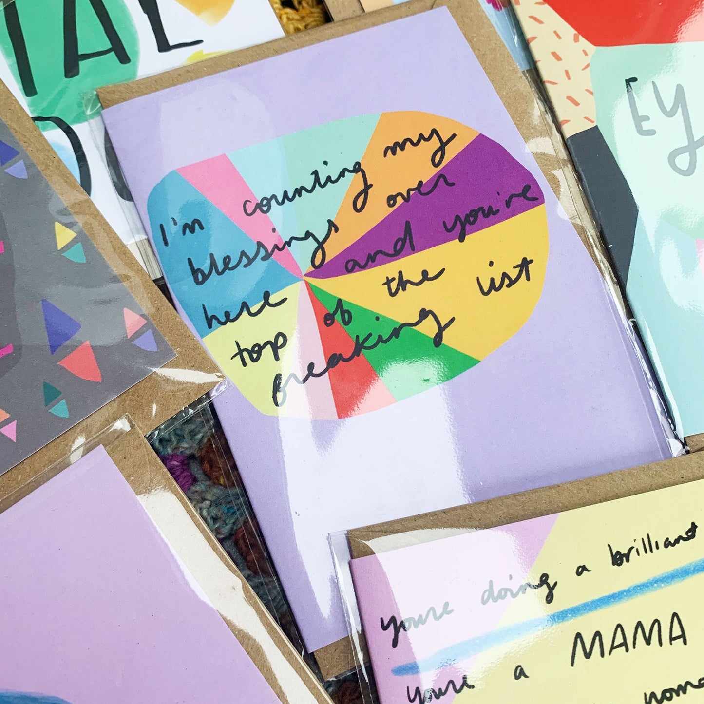 Counting my blessings card