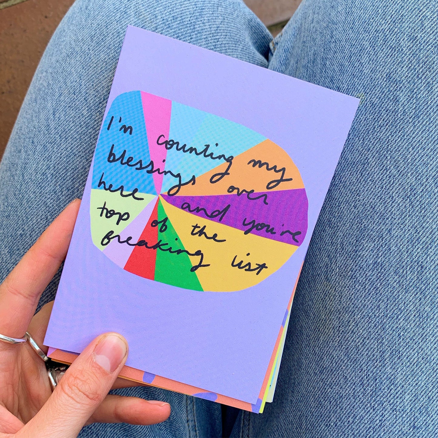 Counting my blessings card