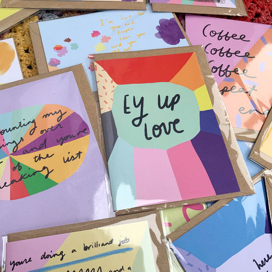 Ey Up Love card