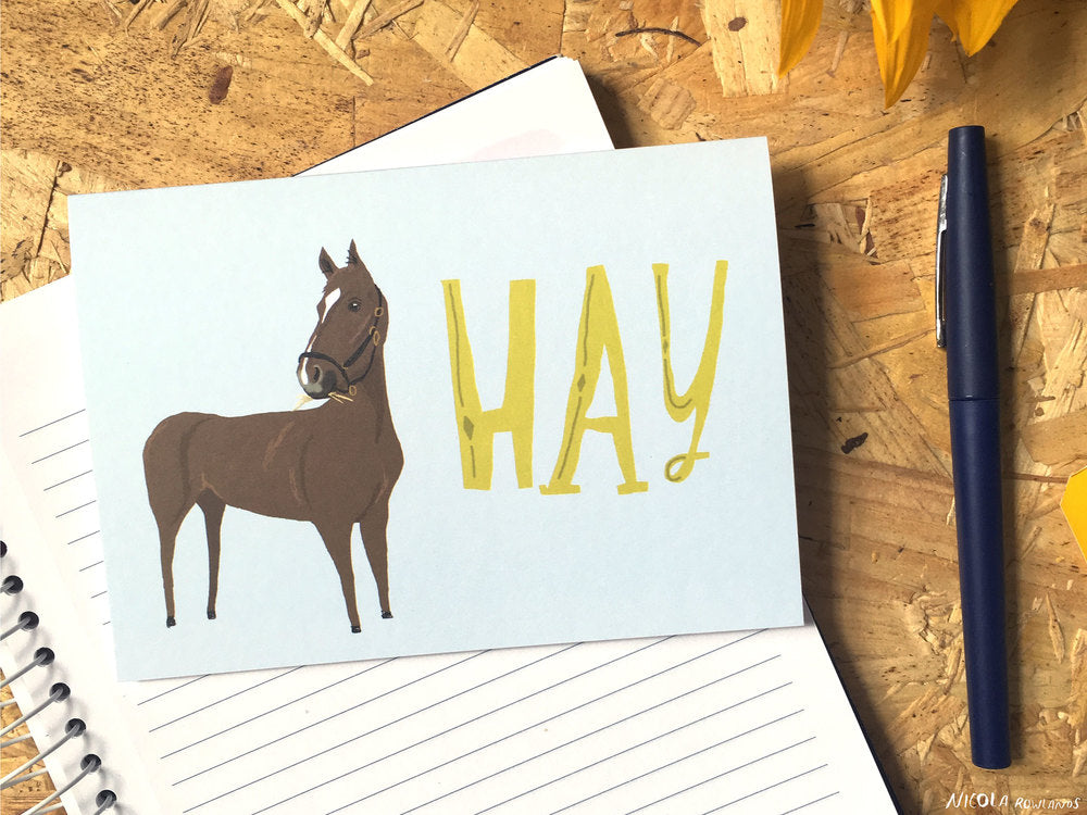 HAY card