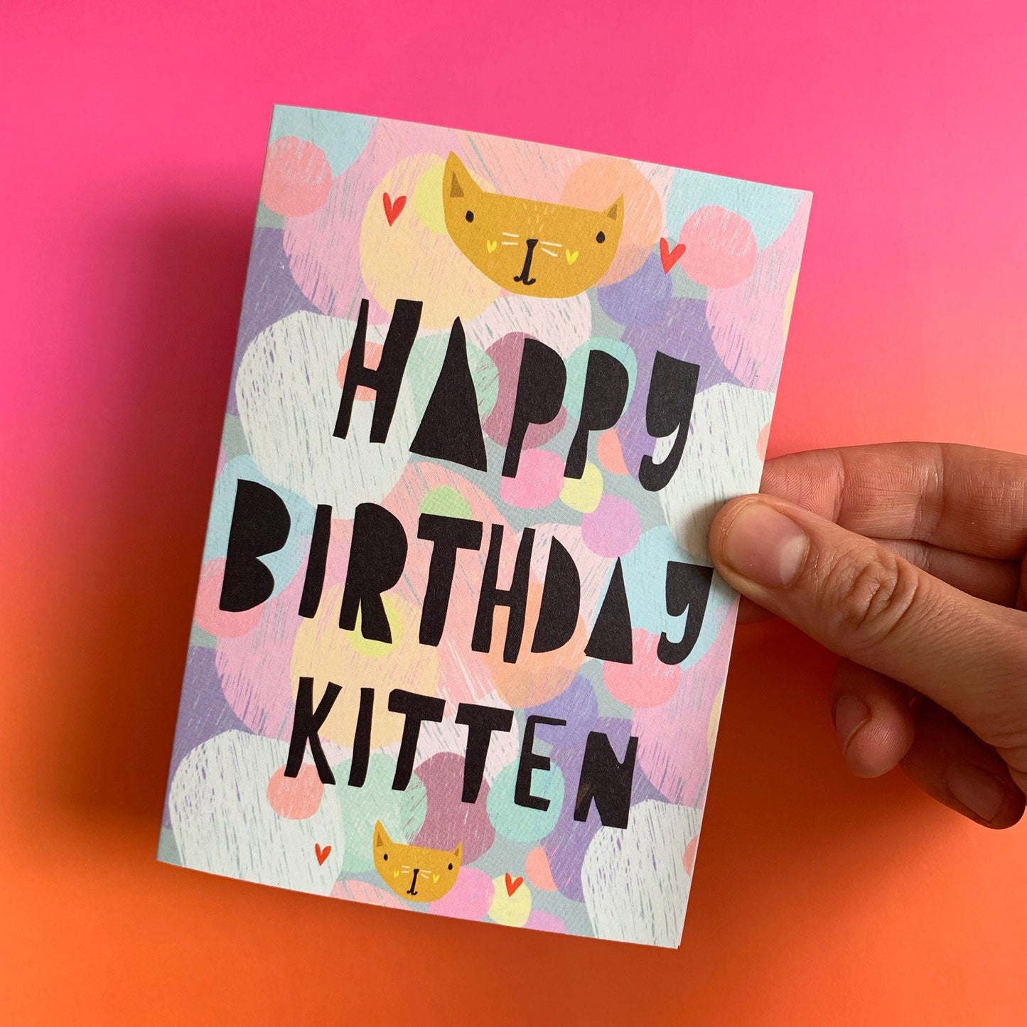 HAPPY BIRTHDAY KITTEN card