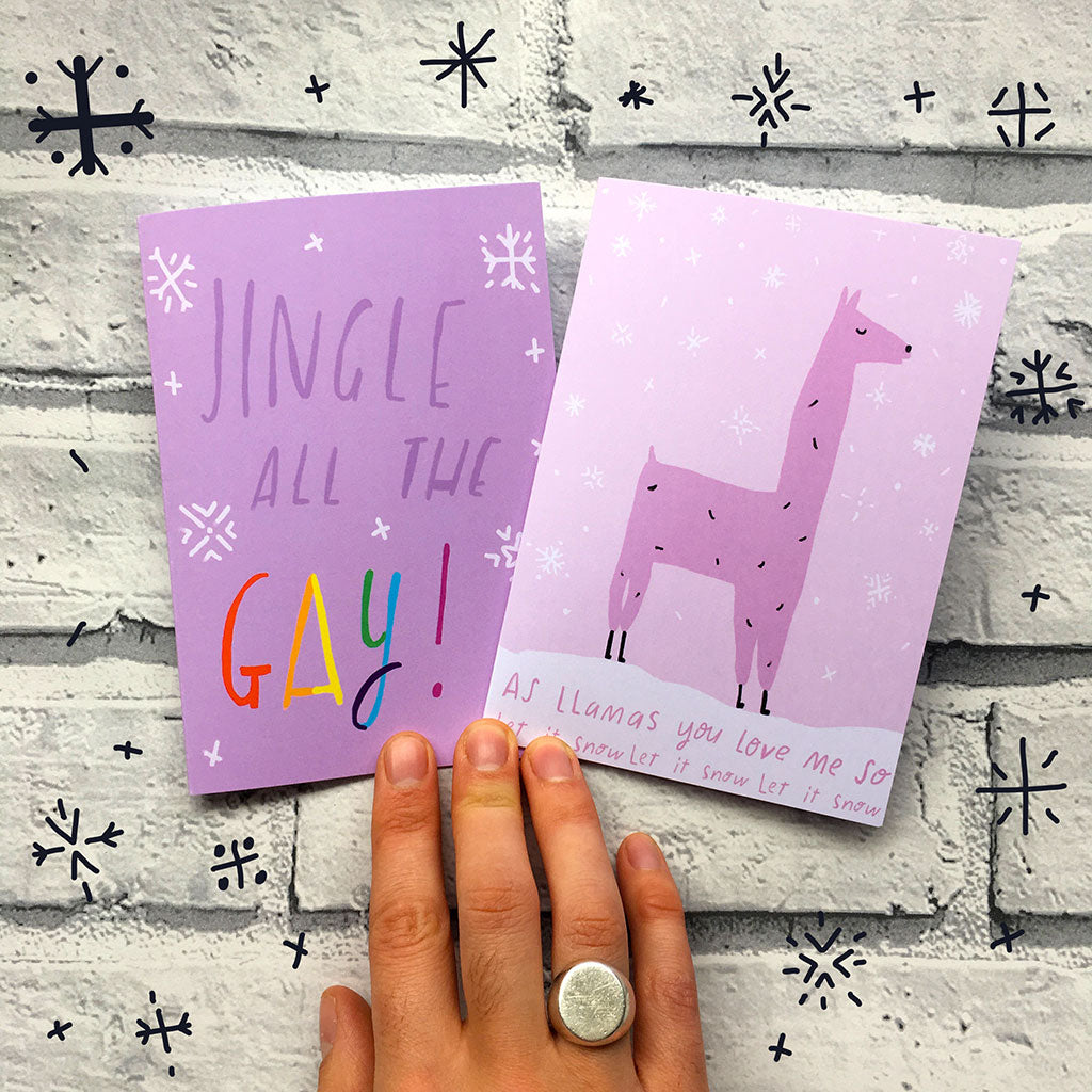 Jingle all the Gay holiday card