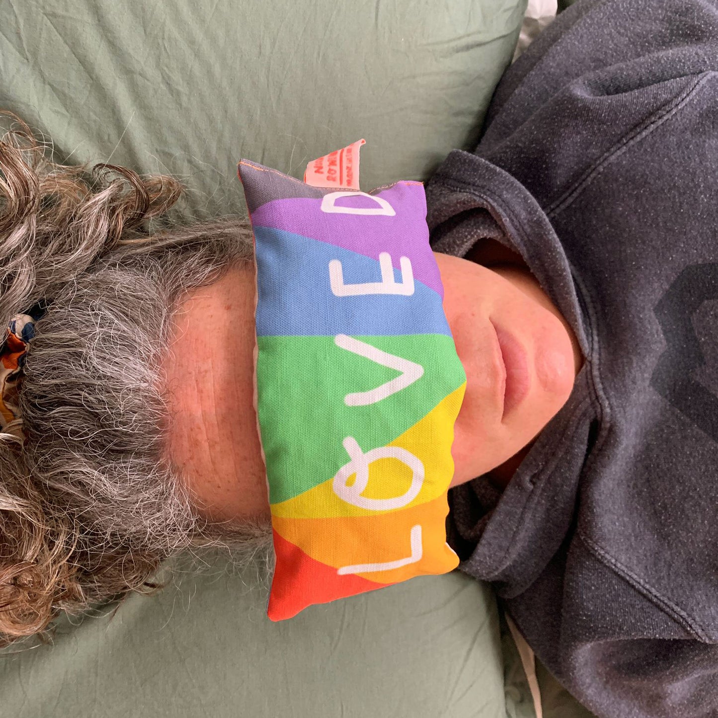 LOVED affirmation Handmade Lavender Bag: for zen, meditation deep sleep and yoga. LGBTQ edition for pride