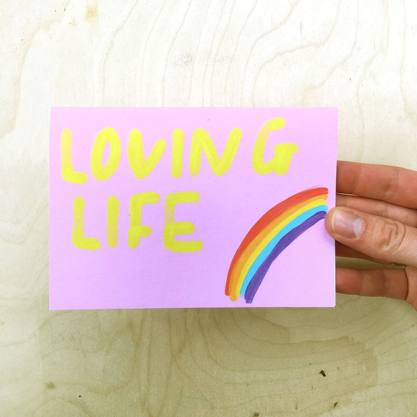 LOVING LIFE card