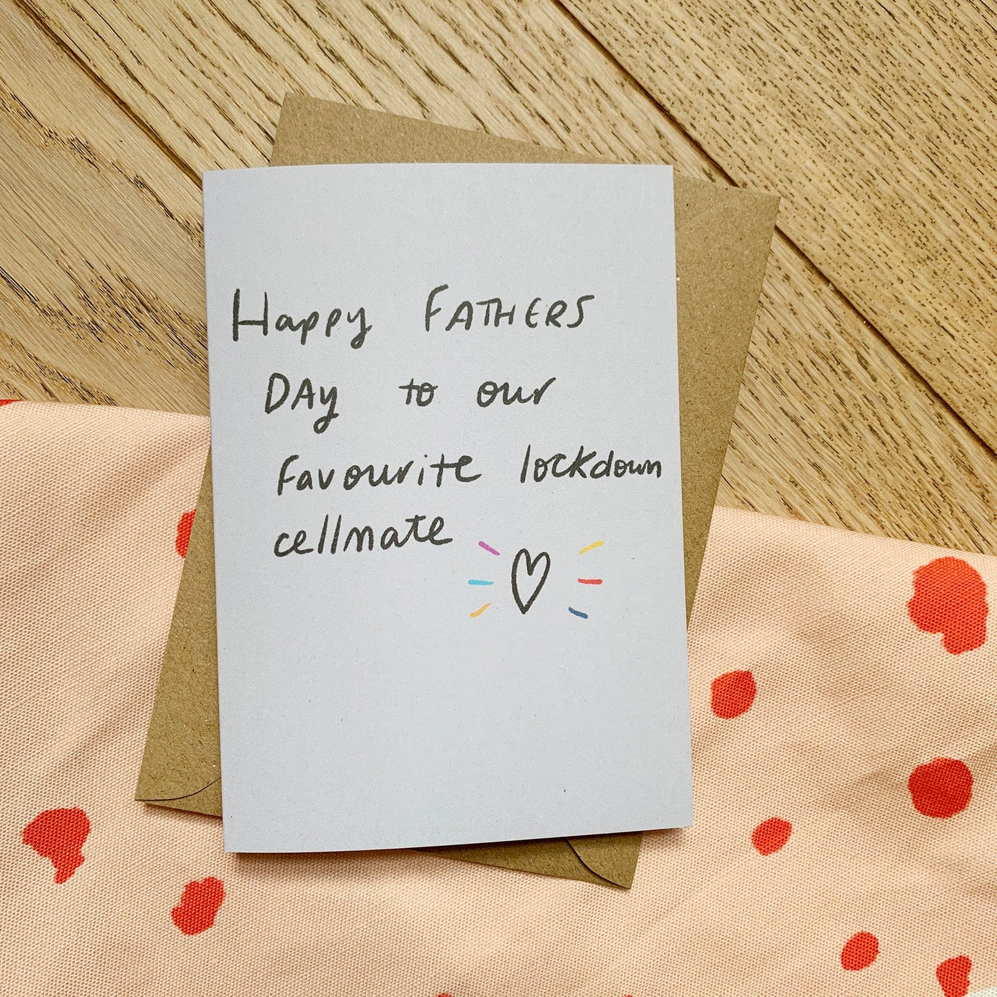 Lockdown cellmate Fathers Day card