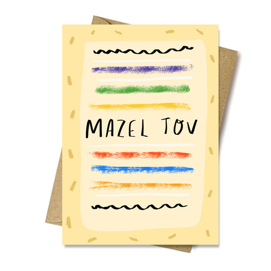 MAZEL TOV card