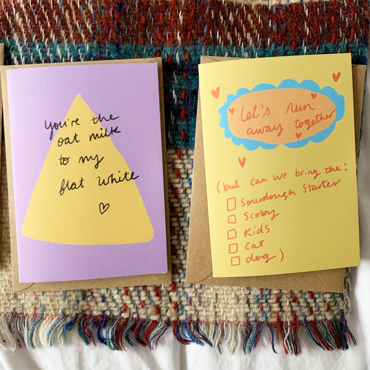 Oat milk to my flat white card