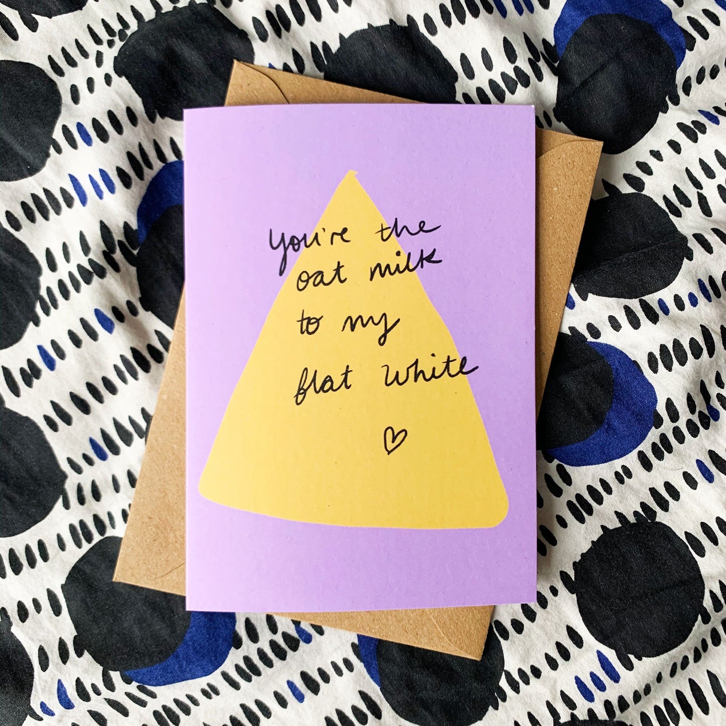 Oat milk to my flat white card