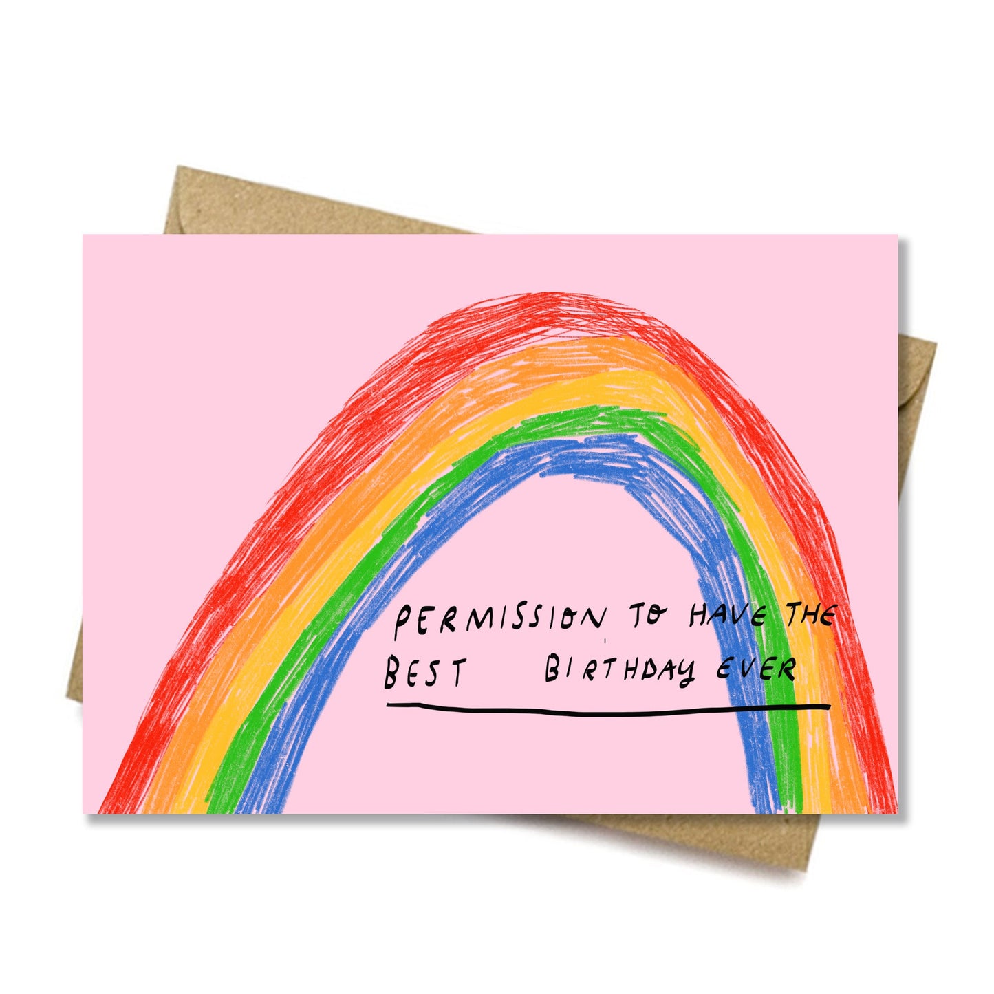 Permission to have a great birthday greeting card