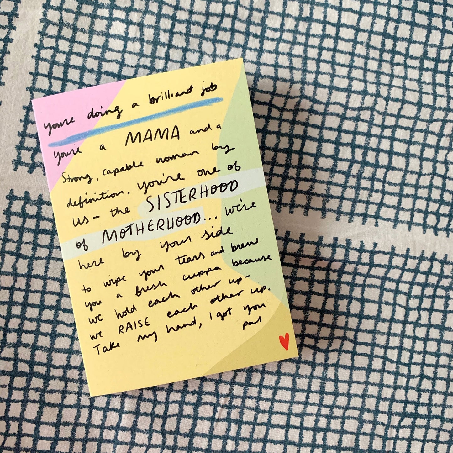 Sisterhood of Motherhood card