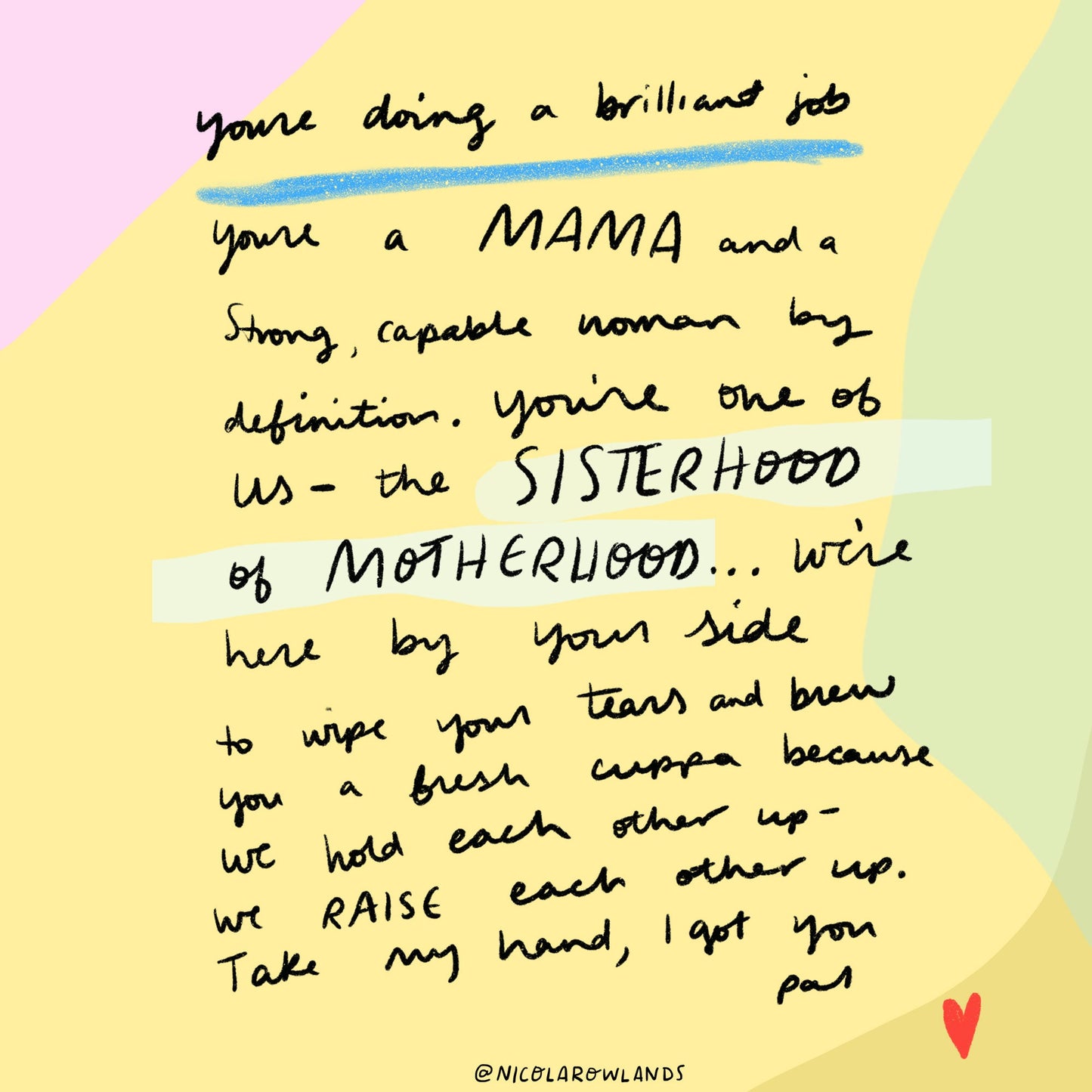 Sisterhood of Motherhood card