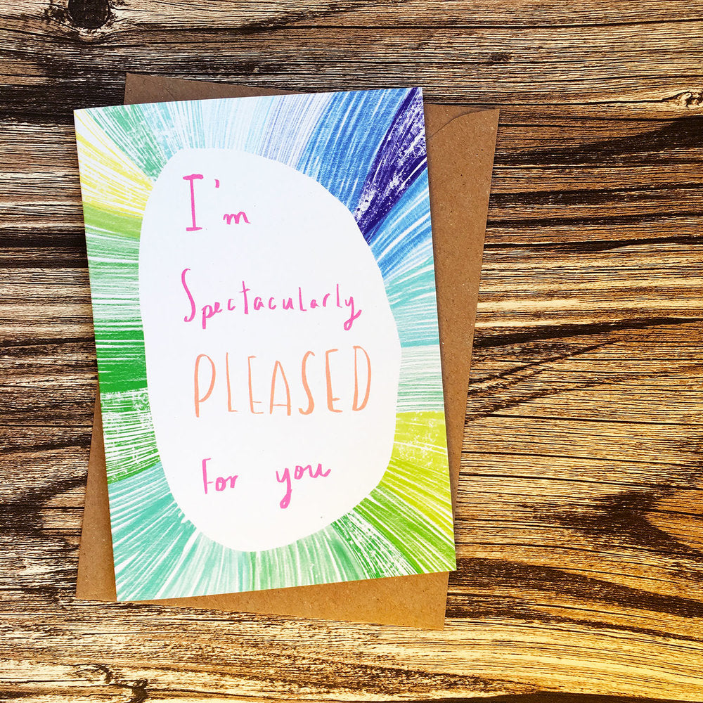 I'm Spectacularly Pleased card